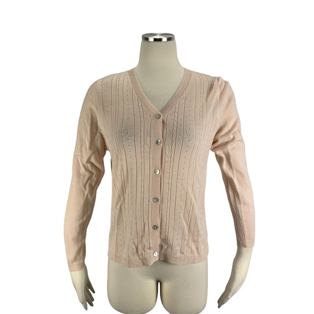 Chandler Hill Small Cardigan Sweater Champagne Preppy Career